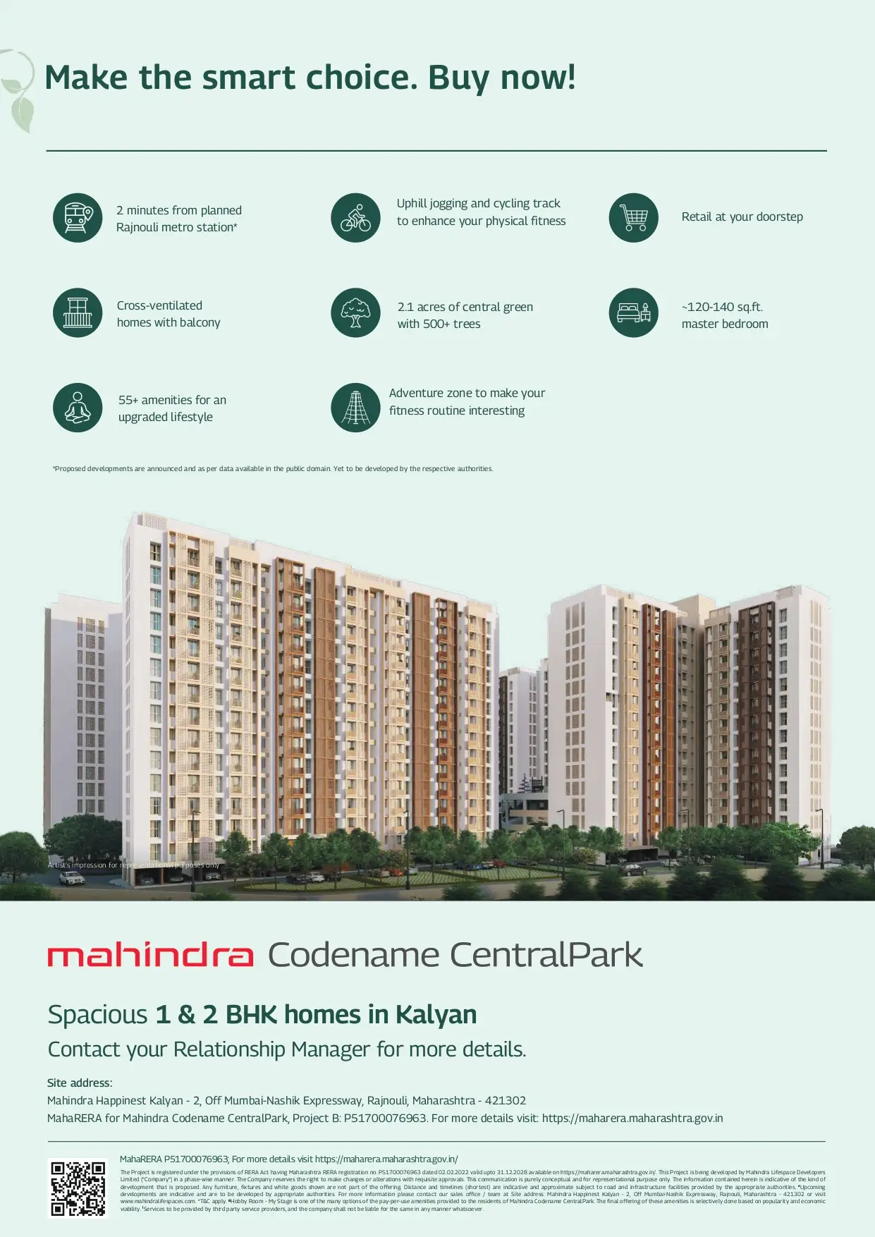 Mahindra Happinest Kalyan 2 Central Park-1